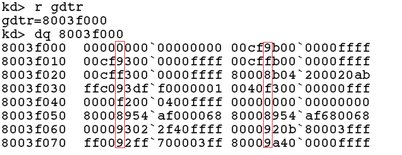 判断代码段或数据段